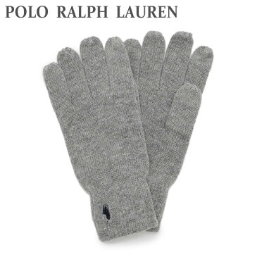 2021秋冬 ポロ ラルフローレン 手袋 PC012-021 グレー メンズ POLO RALPH LAUREN【メール便送料無料】