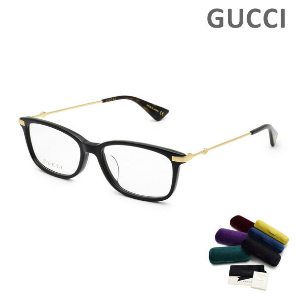グッチ メガネ 眼鏡 フレーム のみ GG0112OA-001 ブラック アジアンフィット メンズ GUCCI 【送料無料（※北海道 沖縄は配送不可）】