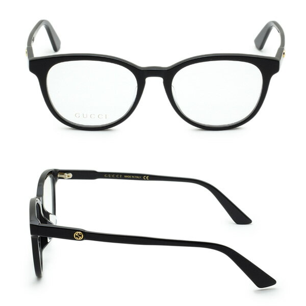 グッチ メガネ 眼鏡 フレーム のみ GG0866OA-004 ブラック アジアンフィット メンズ レディース ユニセックス GUCCI 【送料無料（※北海道・沖縄は配送不可）】