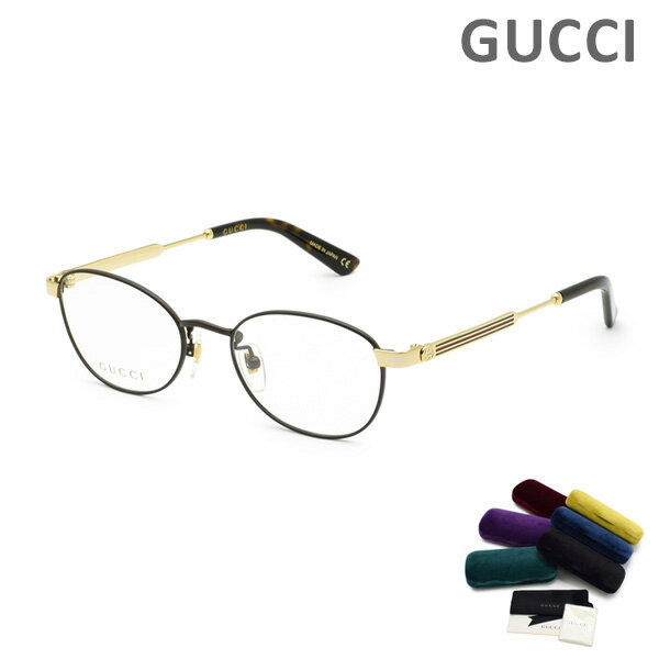 グッチ メガネ 眼鏡 フレーム のみ GG0591OJ-004 ブラウン/ゴールド レディース GUCCI 【送料無料（※北海道・沖縄は配送不可）】