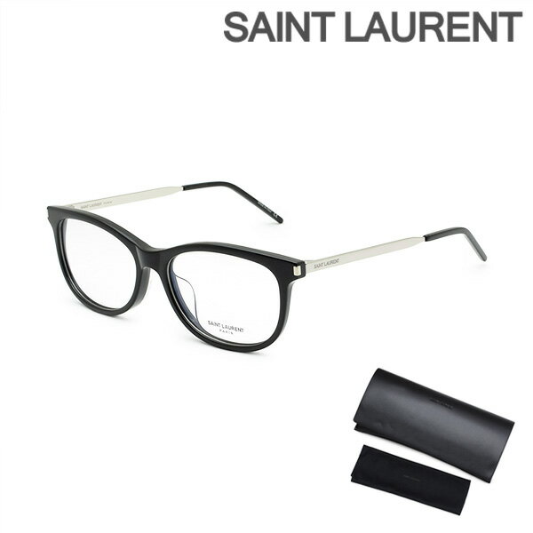 サンローラン メガネ 眼鏡 フレーム のみ SL 513/F-001 ブラック/シルバー アジアンフィット レディース SAINT LAURENT【送料無料(※北海道・沖縄は配送不可)】