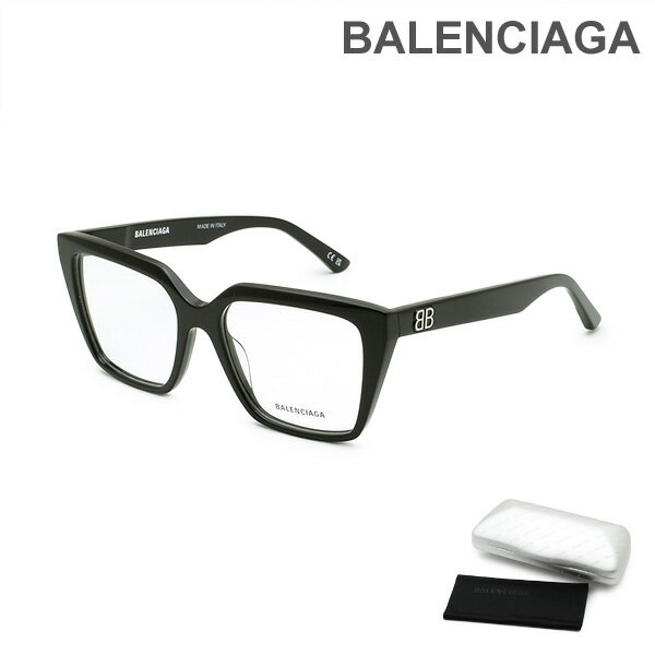 バレンシアガ メガネ 眼鏡 フレーム のみ BB0130O-001 ブラック スマート レディース BALENCIAGA