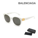 【国内正規品】バレンシアガ サングラス BB0134SA-005 55 ホワイト アジアンフィット レディース BALENCIAGA【送料無料（※北海道・沖縄は配送不可）】