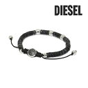 ブレスレット メンズ（10000円程度） ディーゼル ブレスレット DX1121040 ブラック/シルバー DIESEL アクセサリー メンズ 【送料無料（※北海道・沖縄は配送不可）】