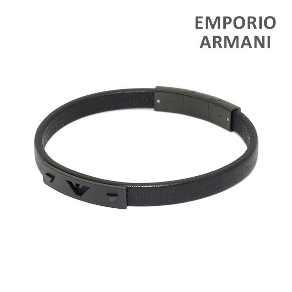 エンポリオ アルマーニ ブレスレット EGS2412001 ブラック EMPORIO ARMANI アクセサリー メンズ【送料無料（※北海道・沖縄は配送不可）】