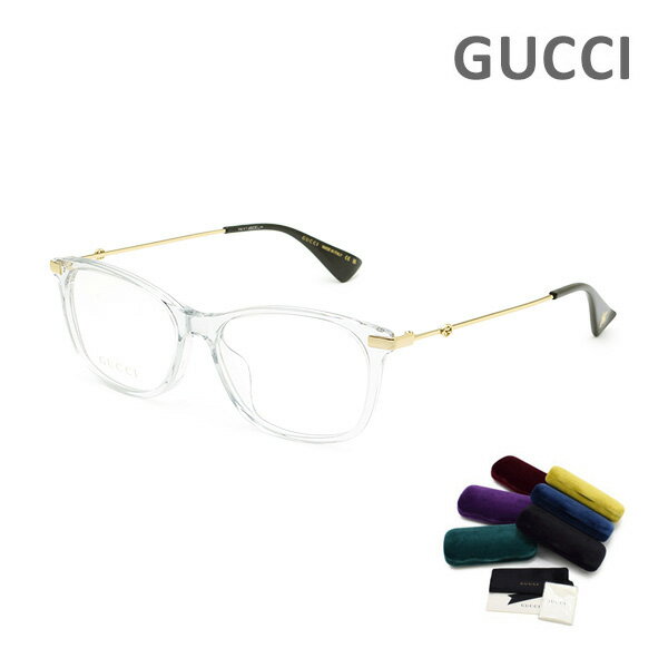 グッチ メガネ 眼鏡 フレーム のみ GG1061OA-002 グレー/ゴールド アジアンフィット レディース GUCCI 【送料無料(※北海道・沖縄は配送不可)】