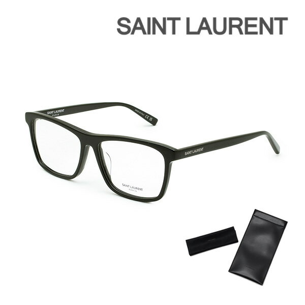 サンローラン メガネ メンズ サンローラン メガネ 眼鏡 フレーム のみ SL 505/F-001 ブラック アジアンフィット メンズ SAINT LAURENT【送料無料（※北海道・沖縄は配送不可）】