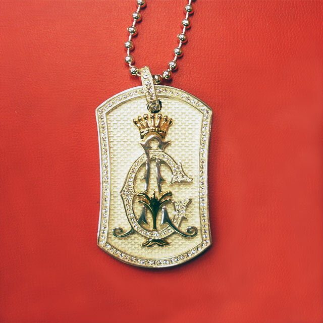 Christian Audigier（クリスチャンオードジェー）　LOGO DOGTAG-CZ ドッグタグ P007