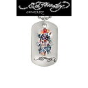 Ed Hardy(エドハーディー)"RACE SKULL 2COLOR" ドッグタグ EHDT48SS【送料無料(※北海道・沖縄は配送不可)】