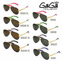 GaGa MILANO （ガガミラノ） サングラス ゴールドPVD TITANIUM PLATED LUNETTERS LEATHER LU54TCGOFXF LU54TCGOFXN LU54TCGOGRF LU54TCGOGRN メンズ レディース メンズ レディース 【送料無料（※北海道 沖縄は配送不可）】