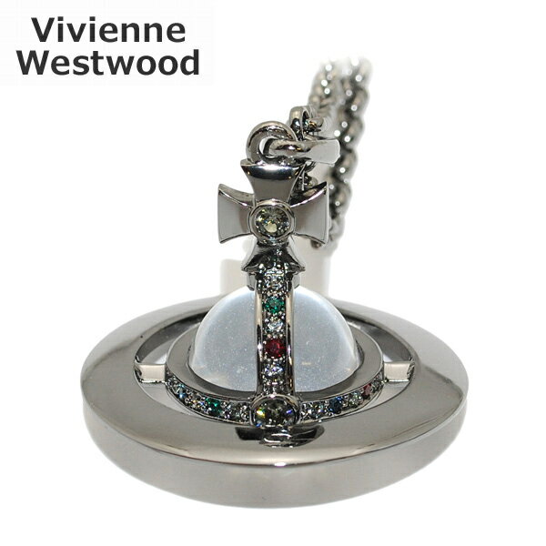 ヴィヴィアンウエストウッド ネックレス（レディース） Vivienne Westwood （ヴィヴィアンウエストウッド） ペンダント ネックレス 63020096-02S001 スモールオーブ ガンメタル アクセサリー メンズ レディース 【送料無料（※北海道・沖縄は配送不可）】