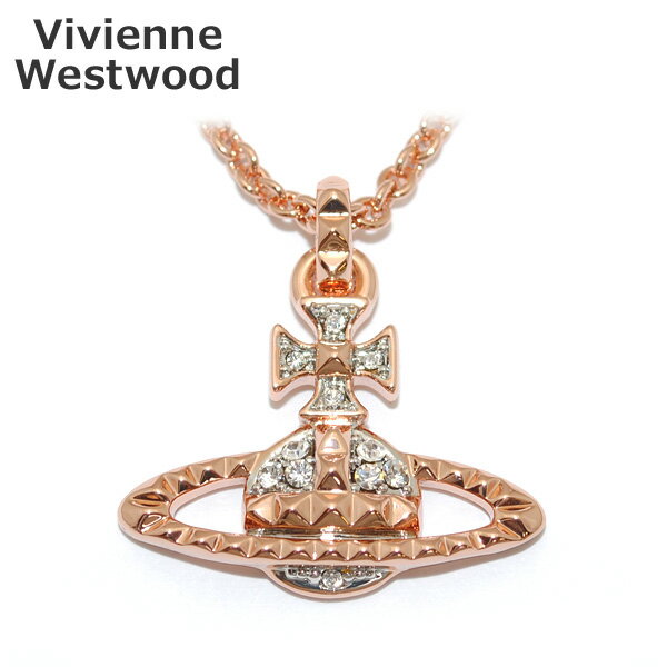 Vivienne Westwood ヴィヴィアンウエストウッド 63020052-02G118 MAYFAIR バスレリーフ ペンダント ネックレス ピンクゴールド/クリス..