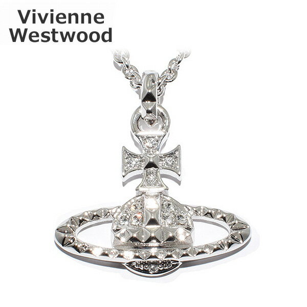 ヴィヴィアンウエストウッド ネックレス（レディース） Vivienne Westwood ヴィヴィアンウエストウッド 63020052-02W110 MAYFAIR バスレリーフ ペンダント ネックレス シルバー/クリスタル アクセサリー レディース 【送料無料（※北海道・沖縄は配送不可）】