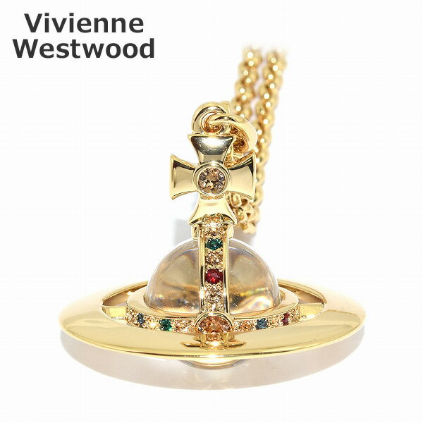 ヴィヴィアンウエストウッド ネックレス（レディース） Vivienne Westwood （ヴィヴィアンウエストウッド） ペンダント ネックレス 63020096-02R001 スモールオーブ ゴールド アクセサリー メンズ レディース 【送料無料（※北海道・沖縄は配送不可）】