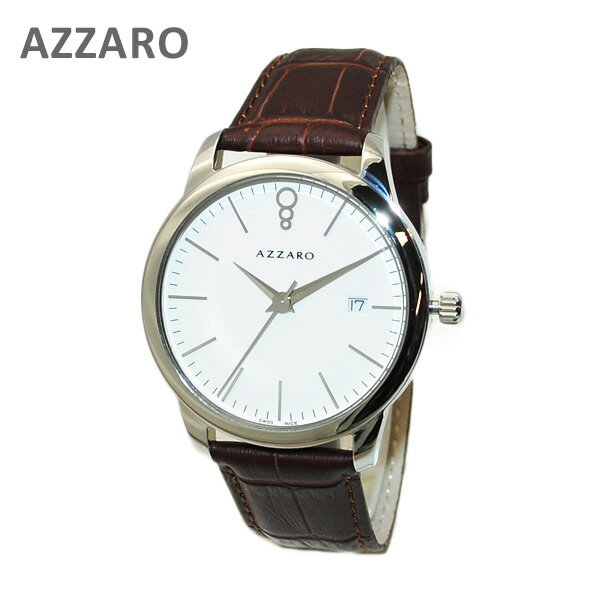 AZARRO （アザロ） 腕時計 AZ2040.12AH.000 New Legend Round White / Havana ホワイト ハバナ ブラウン 時計 レザー 【送料無料（※北海道・沖縄は配送不可）】