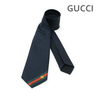 グッチ ネクタイ 10GU456510-4066 ネイビー系 7cm メンズ GUCCI 456510 4E002 4066...