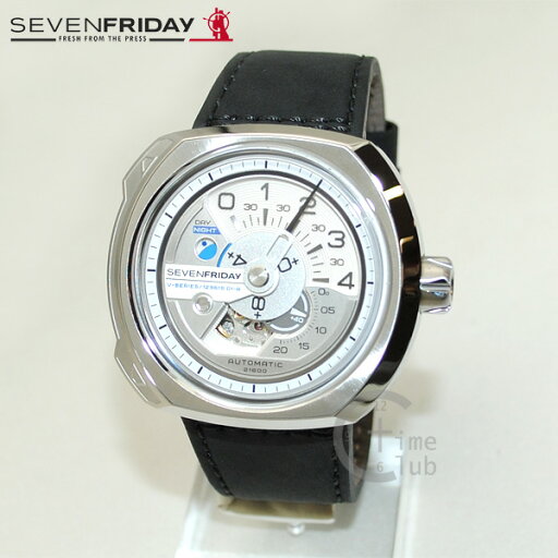 在庫処分 SEVEN FRIDAY (セブンフライデー) 時計 腕時計 SF-V1/01 シルバー/ブラック レザー 自動巻き 【送料無料(※北海道・沖縄は配送不可)】 在庫処分 SEVEN FRIDAY (セブンフライデー) 時計 腕時計 SF-V1/01 シルバー/ブラック レザー 自動巻き 【送料無料(※北海道・沖縄は配送不可)】