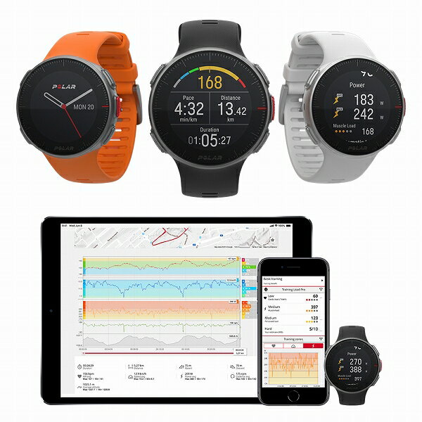 【国内正規品】 ポラール スマートウォッチ VANTAGE V WH ホワイト メンズ レディース 腕時計 POLAR 【送料無料（※北海道・沖縄は配送不可）】