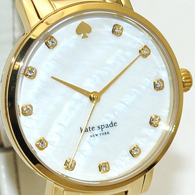 kate spade （ケイトスペード） 時計 腕時計 1YRU0007 ゴールド/パールホワイト Gramercy（グラマシー） ブレス レディース 【送料無料（※北海道・沖縄は1,000円）】【楽ギフ_包装選択】