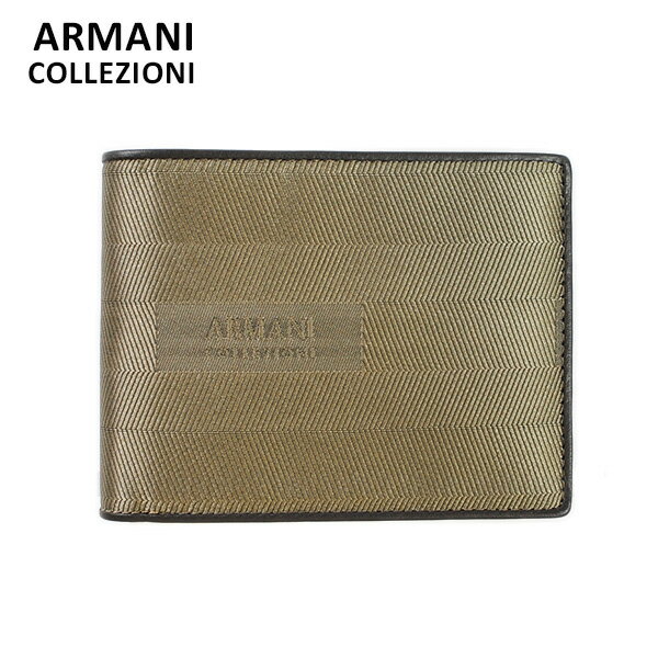 アルマーニ アルマーニ 財布 ARMANI COLLEZIONI YAM007 YCE75 80028 二つ折り FANGO カーキ グリーン ファンゴ メンズ コレッツォーニ PORTAFOGLIO TES.LOGATO ACU レザー 【送料無料（※北海道・沖縄は配送不可）】