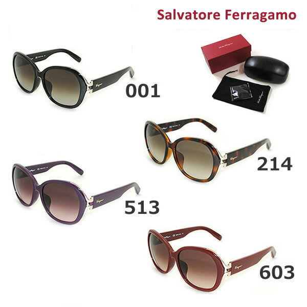 【国内正規品】 Salvatore Ferragamo サルヴァトーレ フェラガモ SF800SA 001 214 513 603 サングラス アジアンフィット レディース UVカット 16 【送料無料（※北海道 沖縄は配送不可）】