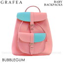 GRAFEA グラフィア バッグ BABY BACKPACKS BUBBLEGUM リュック デイパック ベイビー バックパック スカイブルー ピンク ハンドバッグ ゴールド シルバー レザー レディース 【送料無料（※北海道・沖縄は1,000円）】