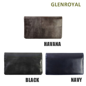 グレンロイヤル 財布 長財布 03-2474 BLACK HAVANA NAVY GLENROYAL ボックスなし ブライドル レザー メンズ 【送料無料（※北海道・沖縄は1,000円）】