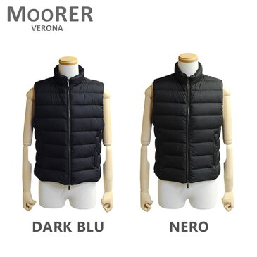 MOORER ムーレー ダウンベスト OLIVER OP NERO ブラック DARK BLU ダークブルー ダウンジャケット メンズ 【送料無料（※北海道・沖縄は1,000円）】