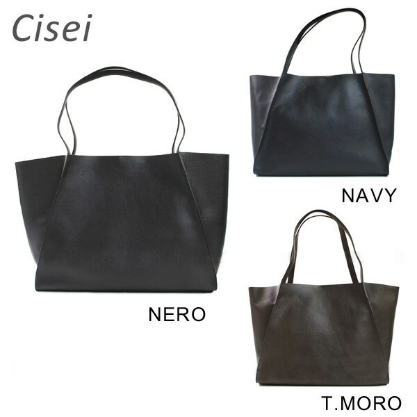 cisei バッグ（メンズ） Cisei 1147 MF トートバッグ シセイ チセイ バッグ TOTE L ミニフォーカス カーフ レザー ハンドバッグ NERO ブラック 黒 NAVY ネイビー 青 T.MORO ブラウン Lサイズ メンズ レディース