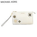 マイケルコース バッグ MICHAEL KORS クラッチバッグ 32H6GFAW3T 085 OPTIC WHITE レザー ハンドバッグ レディース 【送料無料(※北海道・沖縄は配送不可)】