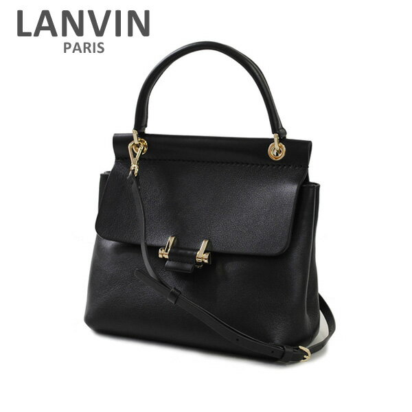 ショルダーバッグ LANVIN PARIS （ランバン パリス） エッセンシャルバッグ LW-BGEQ00-DAVO-E17 10 BLACK レディース ハンドバッグ ショルダーバッグ 【送料無料（※北海道・沖縄は配送不可）】