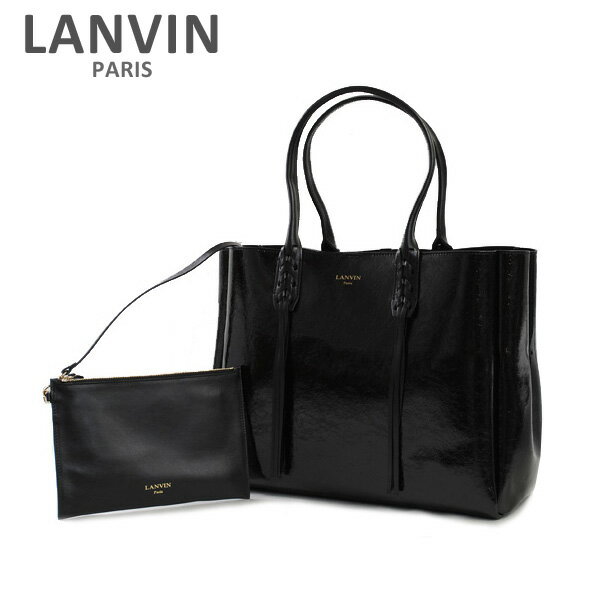 ショルダーバッグ LANVIN PARIS （ランバン パリス） Shopper Tote Bag トートバッグ LW-BGESS2-MINF-E17 10 BLACK レディース ショルダーバッグ 【送料無料（※北海道・沖縄は配送不可）】