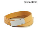 カルバンクライン ベルト（メンズ） カルバンクライン ベルト Calvin Klein K60K602362 229 レディース レザー シルバー/ベージュ 海外正規品 【送料無料（※北海道・沖縄は配送不可）】