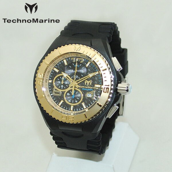 テクノマリーン TechnoMarine テクノマリーン 腕時計 TM115111 CRUISE JELLYFISH ゴールド/ブラック ラバー ウォッチ テクノマリン 時計 【送料無料（※北海道・沖縄は配送不可）】