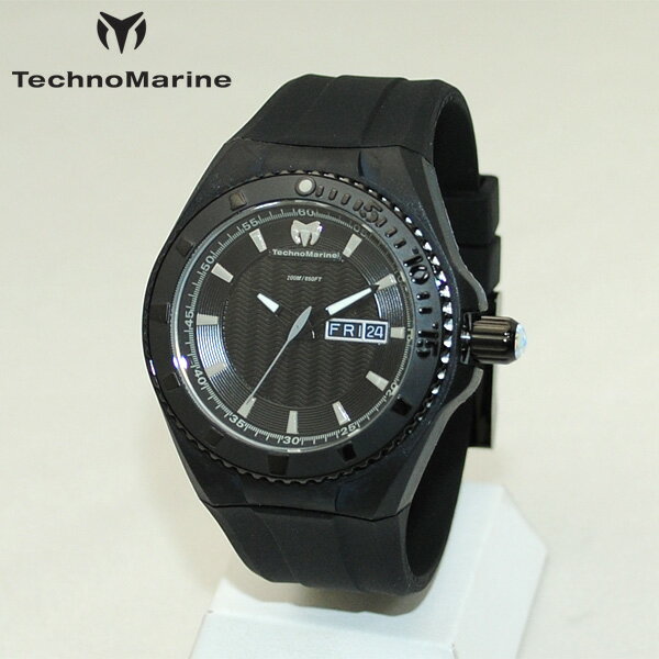 TechnoMarine テクノマリーン 腕時計 TM115168 CRUISE NIGHTVISION ブラック ラバー ウォッチ テクノマリン 時計 