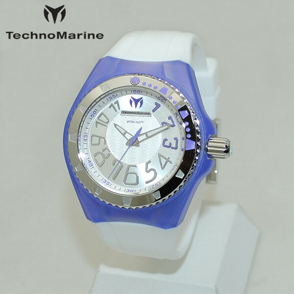 テクノマリーン TechnoMarine テクノマリーン 腕時計 TM115223 CRUISE ORIGINAL パープル/シルバー/ホワイト ラバー ウォッチ テクノマリン 時計 【送料無料（※北海道・沖縄は配送不可）】