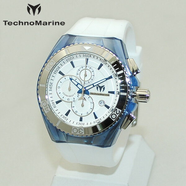 テクノマリーン TechnoMarine テクノマリーン 腕時計 TM115052 CRUISE ORIGINAL ブルー/シルバー/ホワイト ラバー ウォッチ テクノマリン 時計 【送料無料（※北海道・沖縄は配送不可）】