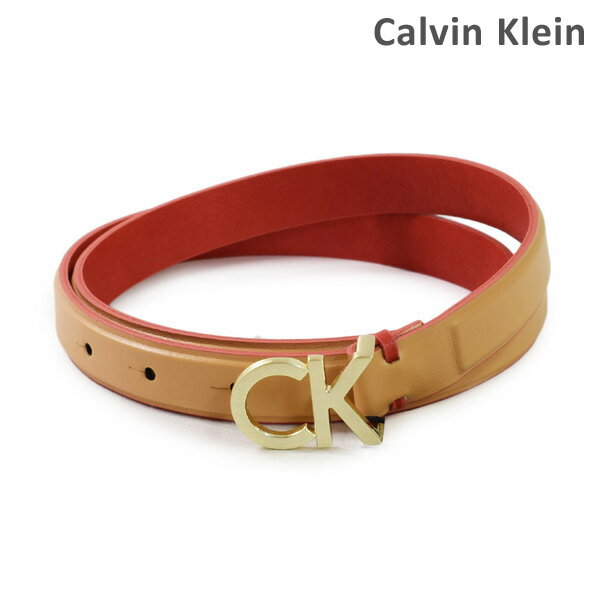 カルバンクライン ベルト（レディース） カルバンクライン ベルト Calvin Klein K60K604154 レディース レザー 230 ベージュ 海外正規品 【送料無料（※北海道・沖縄は配送不可）】