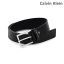 カルバンクライン ベルト Calvin Klein K50K502404 001 メンズ レザー シルバー/ブラック 海外正規品 【送料無料(※北海道・沖縄は配送不可)】