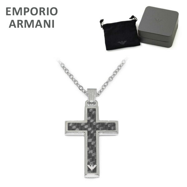 アルマーニ エンポリオ アルマーニ ペンダント ネックレス EGS1705040 シルバー/グレー EMPORIO ARMANI イーグルロゴ アクセサリー 【送料無料（※北海道・沖縄は配送不可）】