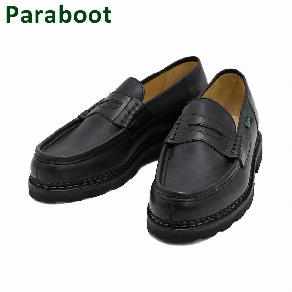 パラブーツ ビジネスシューズ メンズ パラブーツ ローファー ブラック 099412 Paraboot REIMS NOIR メンズ レザー シューズ 靴 【送料無料（※北海道・沖縄は配送不可）】