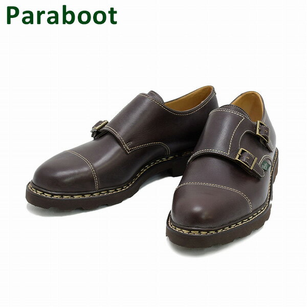 パラブーツ ビジネスシューズ メンズ パラブーツ ウィリアム ブラウン 981413 Paraboot WILLIAM MARRON メンズ ダブルモンク シューズ 靴 【送料無料（※北海道・沖縄は配送不可）】