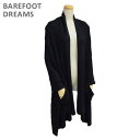 ベアフットドリームス ショール B460-15 BLACK CozyChic Lite Ribbed Shawl レディース BAREFOOT DREAMS 【送料無料（※北海道・沖縄は配送不可）】