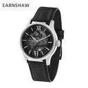 EARNSHAW アーンショウ 時計 腕時計 ES-8801-01 レザー ブラック/シルバー メンズ ウォッチ 自動巻き【送料無料(※北海道・沖縄は配送不可)】(2)