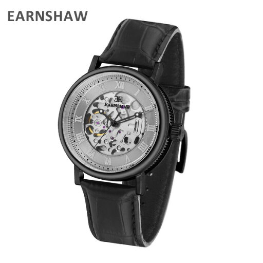EARNSHAW アーンショウ 時計 腕時計 ES-8806-04 レザー ブラック/ブラック メンズ ウォッチ 自動巻き【送料無料(※北海道・沖縄は配送不可)】 EARNSHAW アーンショウ 時計 腕時計 ES-8806-04 レザー ブラック/ブラック メンズ ウォッチ 自動巻き【送料無料(※北海道・沖縄は配送不可)】