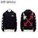 在庫処分 オフホワイト パーカー ブラック/レッド DIAG SPLIT LOGO SLIM HOODIE OMBB034 S19 0030061020 Off-White 【送料無料（※北海道 沖縄は配送不可）】