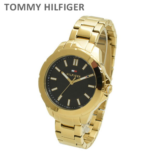 トミーヒルフィガー 腕時計 1781434 ブレス ゴールド/ブラック レディース TOMMY HILFIGER 【送料無料（※北海道・沖縄は配送不可）】