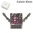 カルバンクライン ネックレス ペンダント KJ9CVN140100 ガンメタル/ピンク レディース アクセサリー Calvin Klein 【送料無料（※北海道・沖縄は配送不可）】