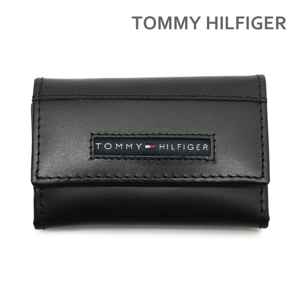 トミー ヒルフィガー キーケース トミーヒルフィガー キーケース 31TL17X017 001 ブラック 鍵入れ キーポーチ メンズ TOMMY HILFIGER【送料無料（※北海道・沖縄は配送不可）】