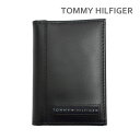 トミーヒルフィガー 名刺入れ（メンズ） トミーヒルフィガー 名刺入れ 31TL20X026 001 ブラック カードケース メンズ TOMMY HILFIGER【送料無料（※北海道・沖縄は配送不可）】